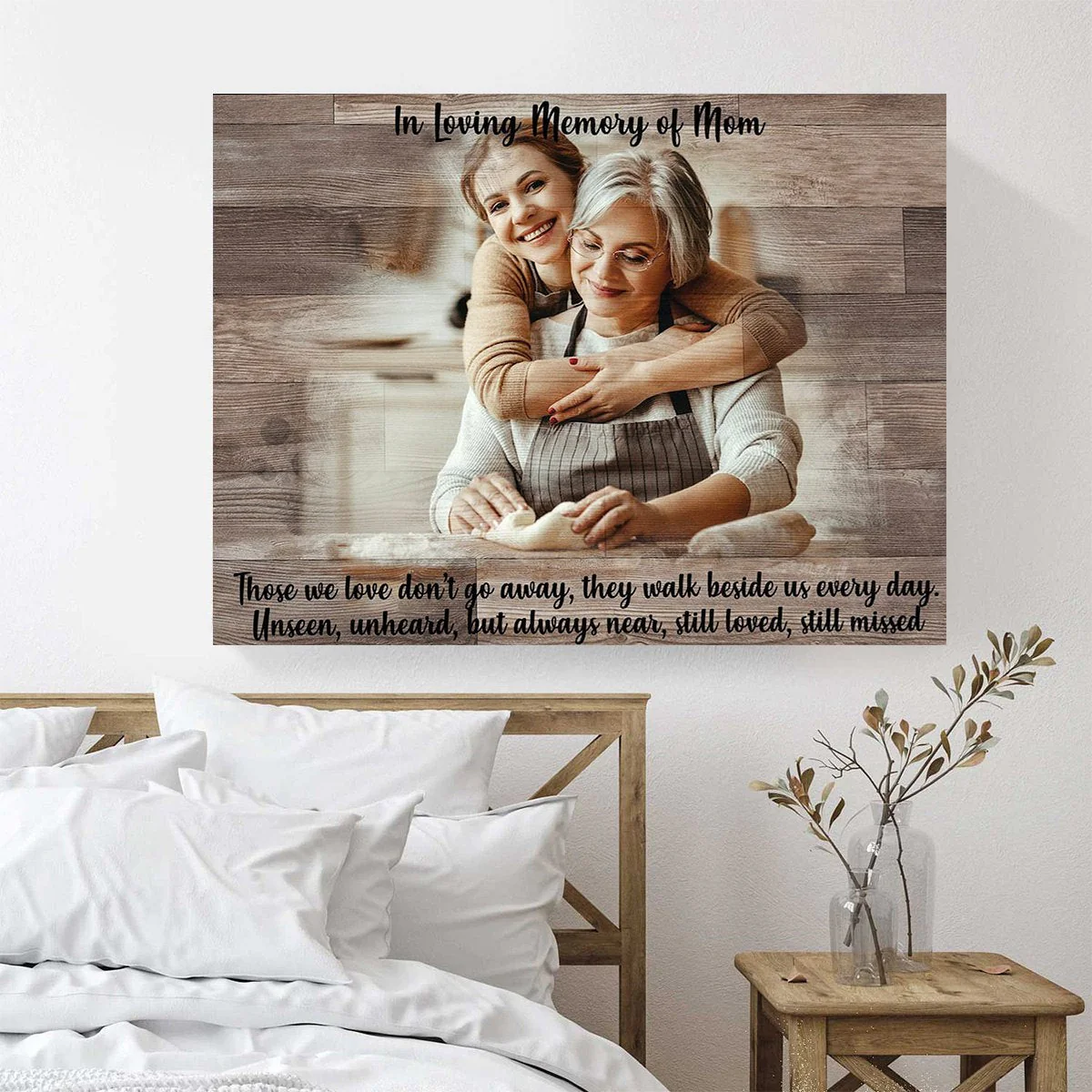 Those We Love Don't Go Away - Personalized Memorial Gift Canvas Poster - Image 2