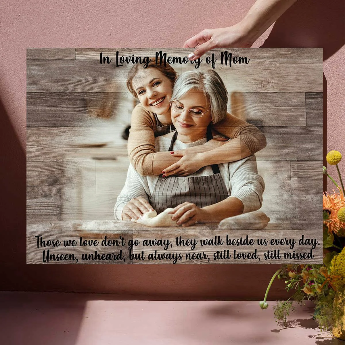 Those We Love Don't Go Away - Personalized Memorial Gift Canvas Poster - Image 3