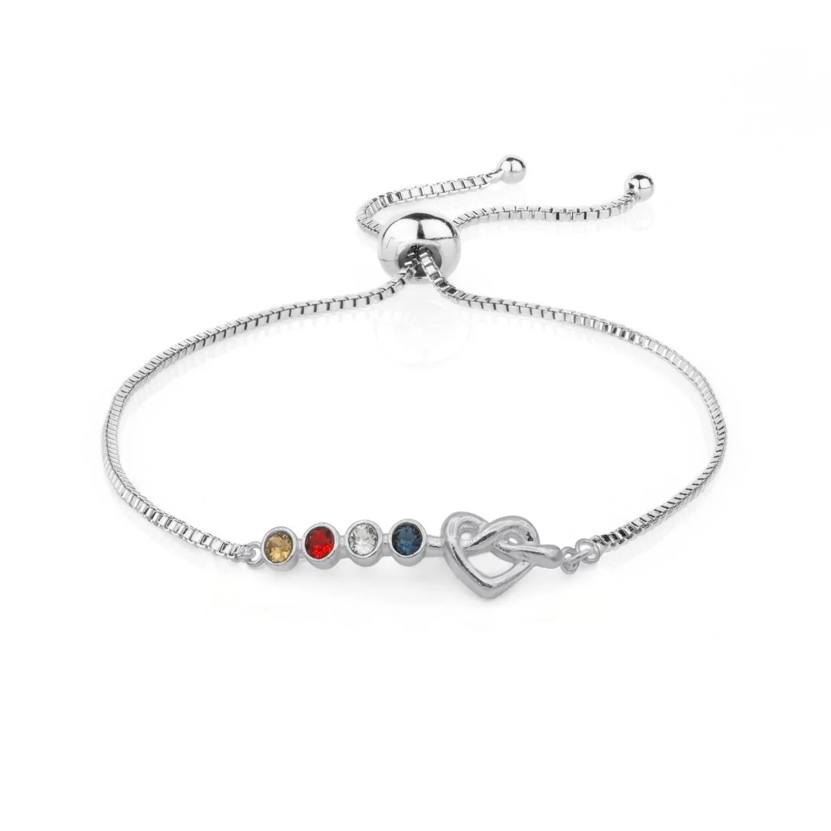 Ties of the Heart - Personalized Adjustable Birthstone Bracelet - Image 22