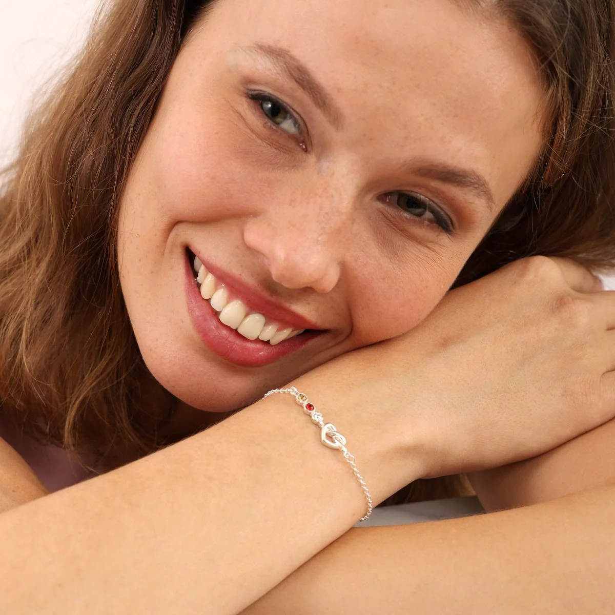 Ties of the Heart - Personalized Adjustable Birthstone Bracelet - Image 4