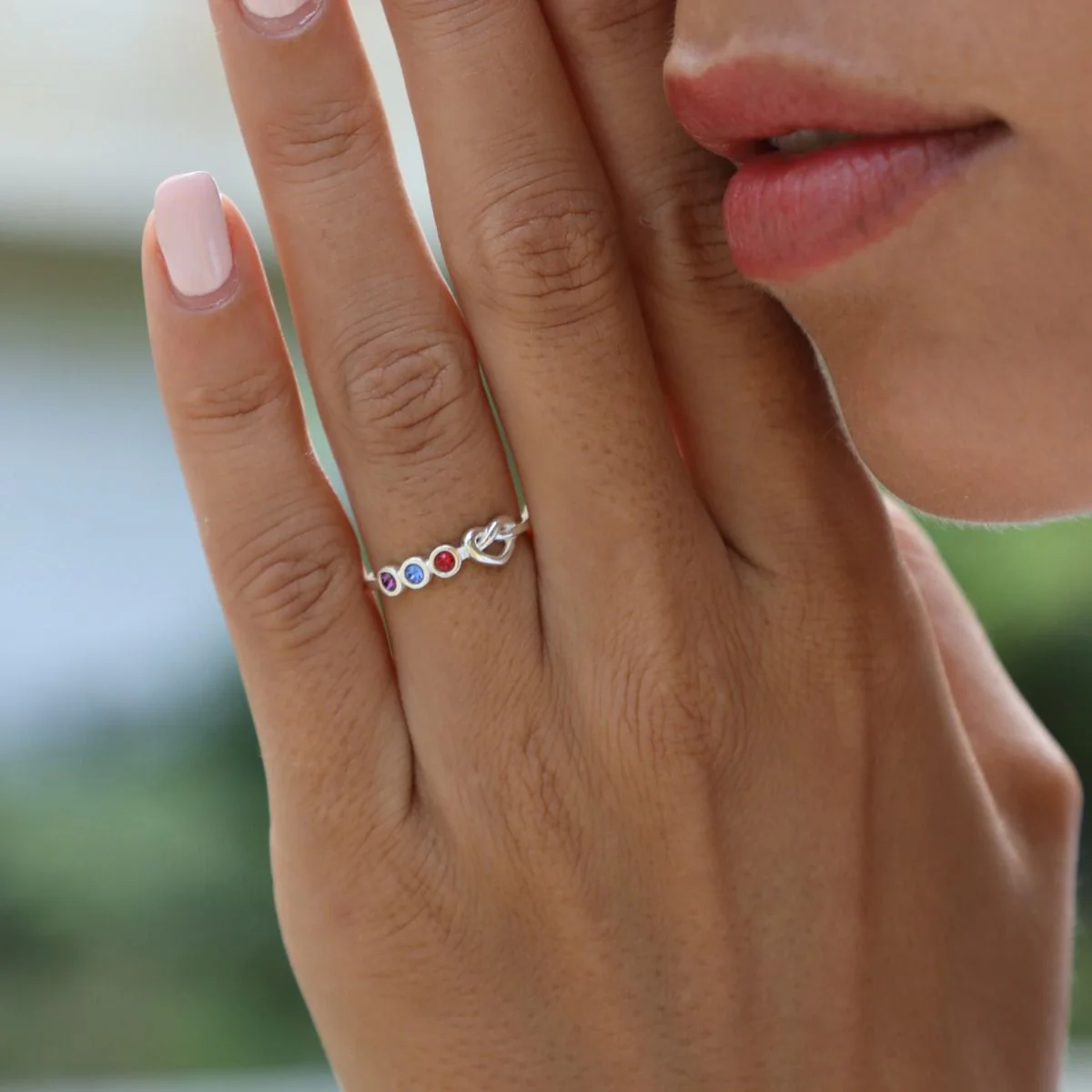 Ties of The Heart Personalized Birthstone Ring - Image 6