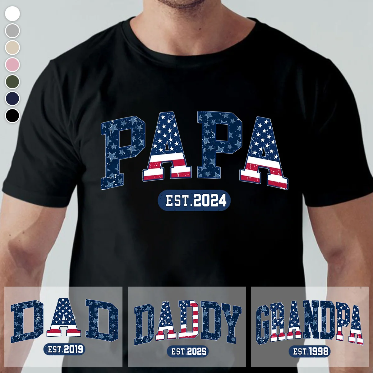 To Be Called Papa - Family Personalized T shirt - Father's Day, Gift For Dad, Grandpa - Image 3