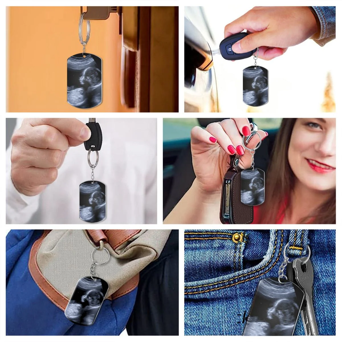To Daddy/Mommy Now You Can Carry Me Too-Personalized Keychain Gift For New Parents - Image 3