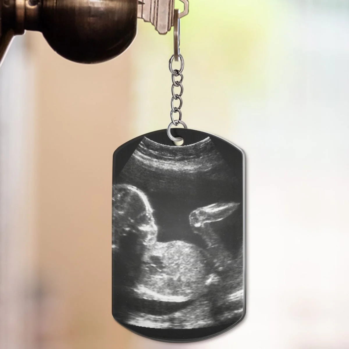 To Daddy/Mommy Now You Can Carry Me Too-Personalized Keychain Gift For New Parents - Image 4