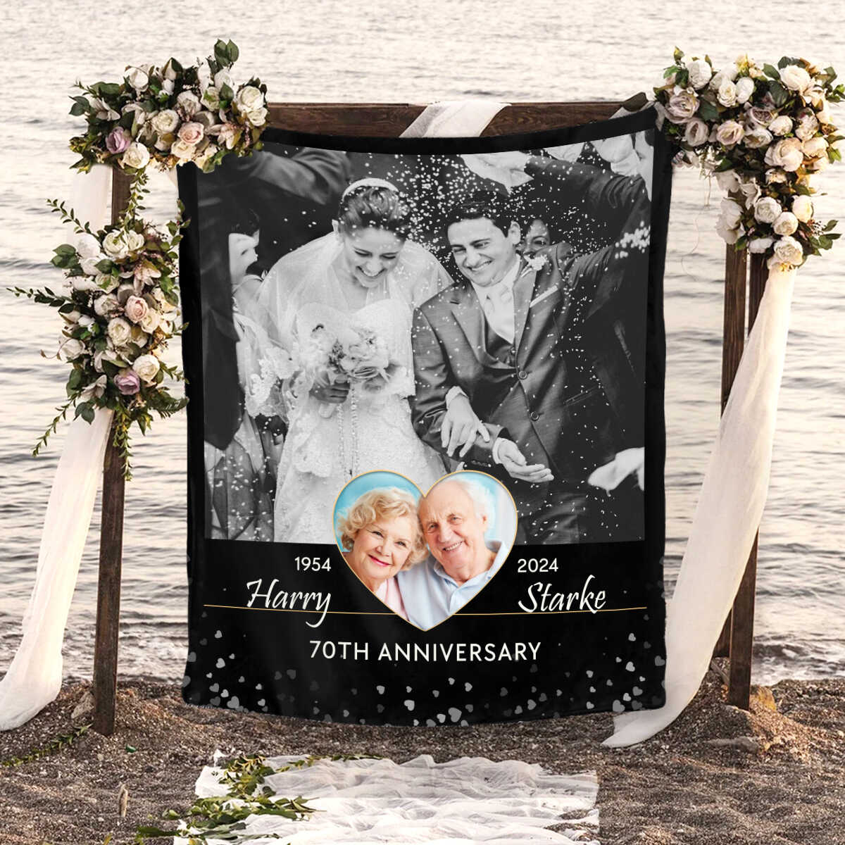 To Grow Old Together Personalized Anniversary Blanket Gifts for Couple - Image 4