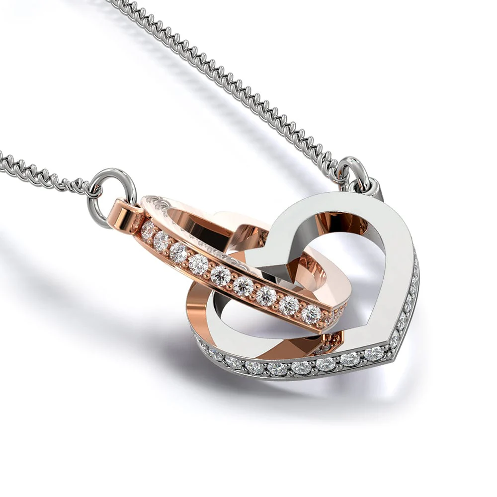 To My Beautiful Granddaughter - Intertwined Hearts Keepsake Necklace - Image 10