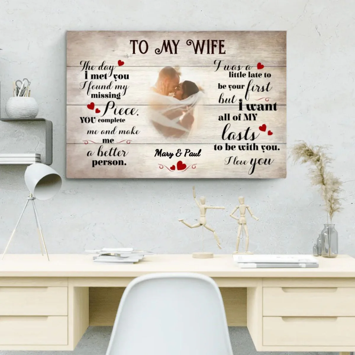 To my darling Personalized Couple Canvas/Poster - Image 2