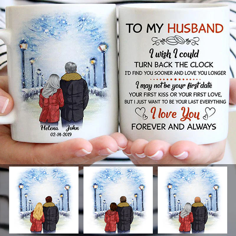 To My Husband I Wish I Could Turn Back The Clock Street, Personalized Mug for Him - Image 4
