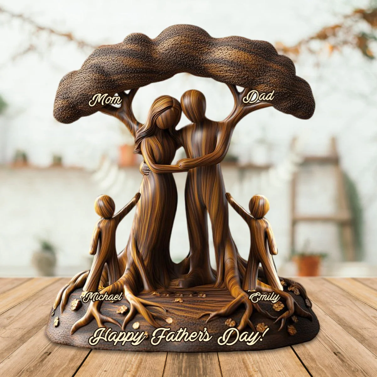 To Us You're The World - Personalized Family Custom Shaped Acrylic Plaque - Image 2
