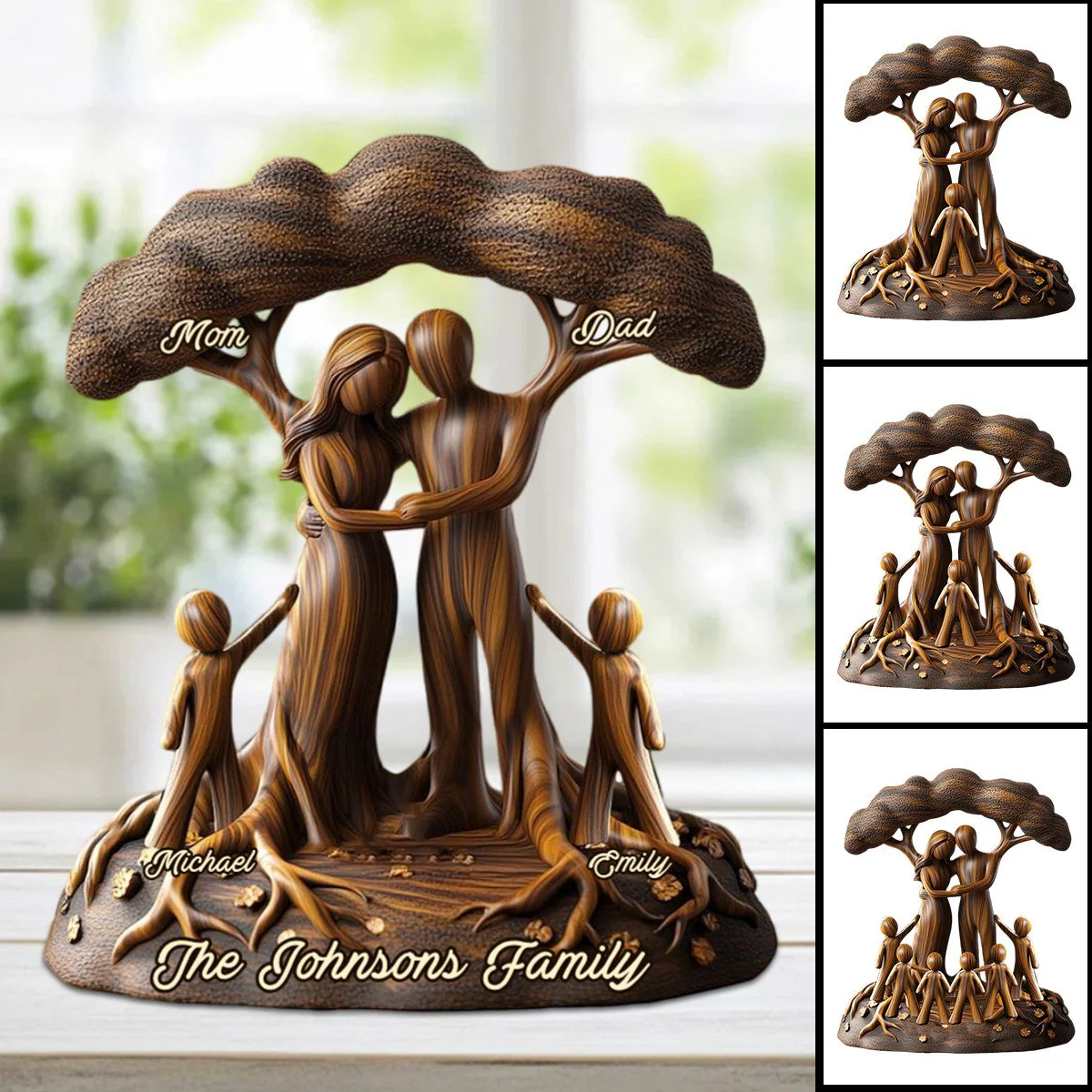 To Us You're The World - Personalized Family Custom Shaped Acrylic Plaque - Image 6