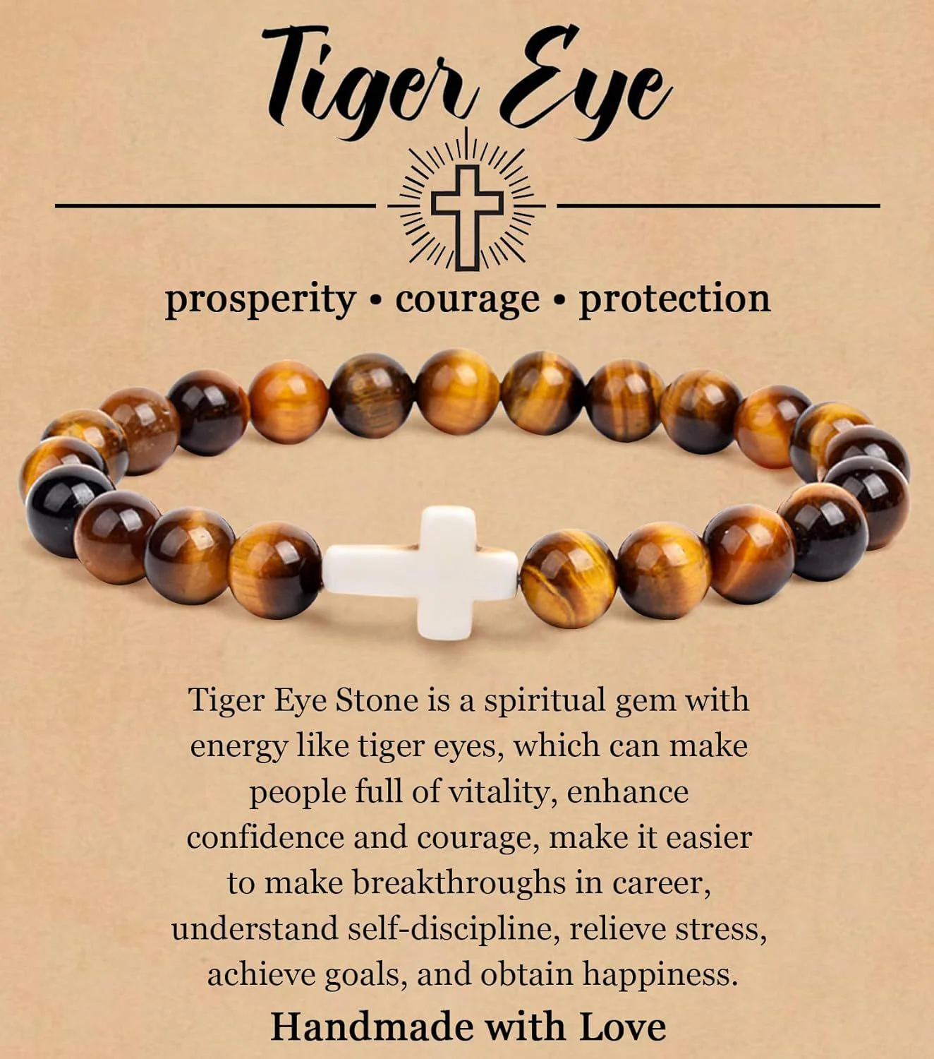 Turquoise Bracelet With Cross, Healing Beads Bracelet - Image 17