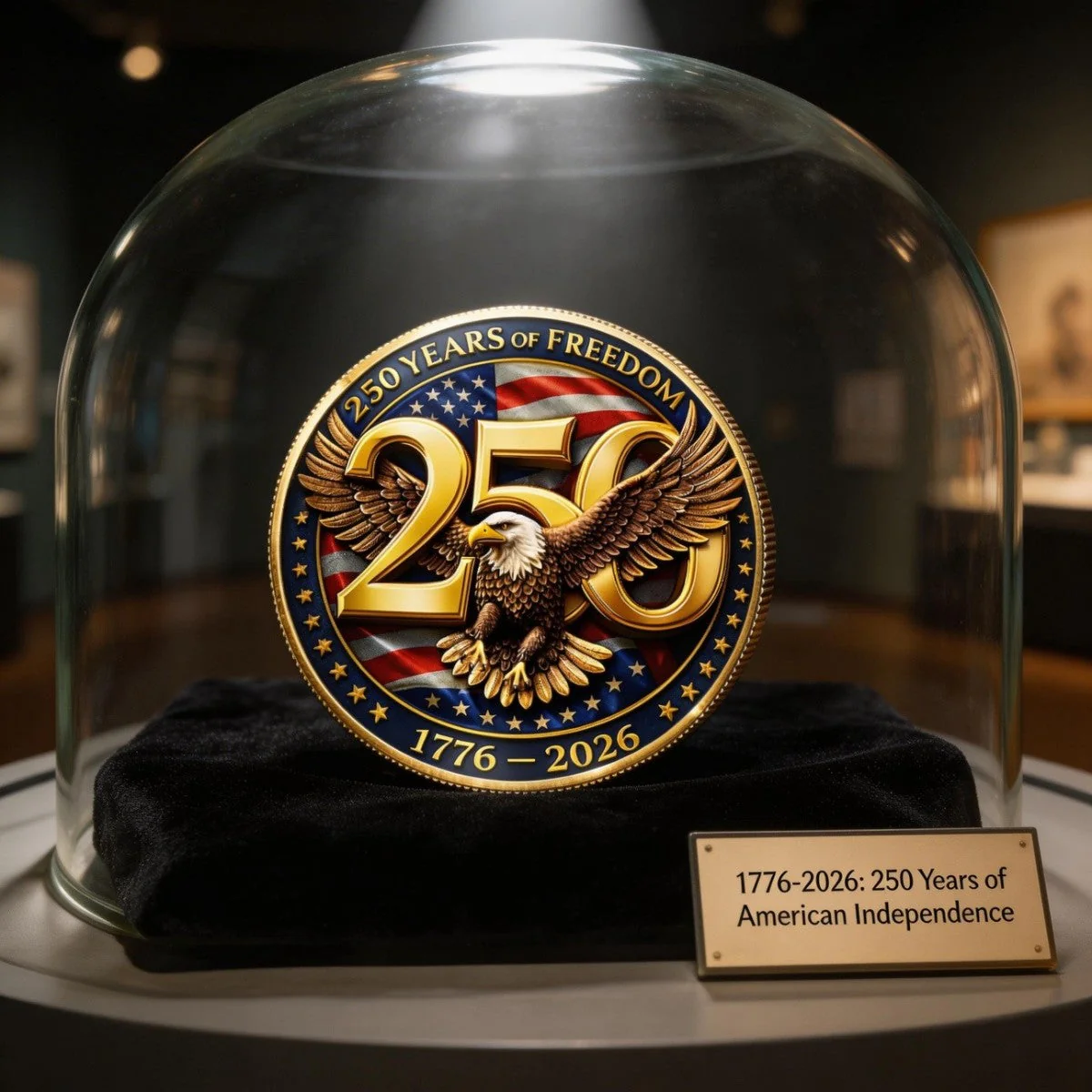 United In Freedom And Pride Commemorative Keepsake Coin - America 250th Anniversary Gifts - Image 3