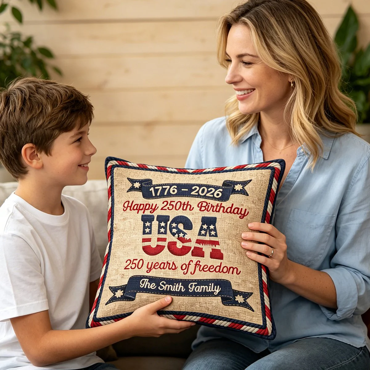 USA 250th Birthday - Personalized Pillow Cover - Image 5