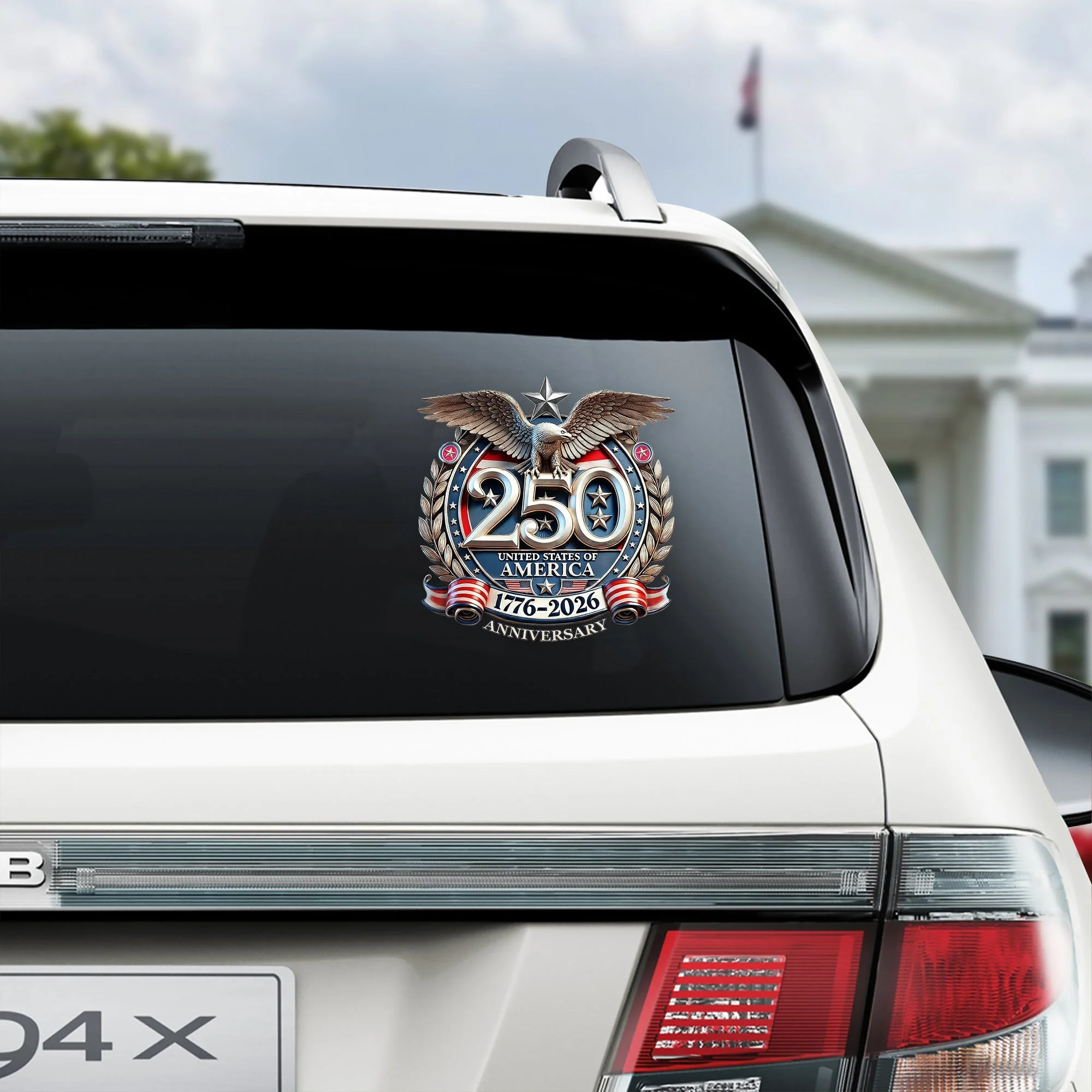 USA Eagles 250th Anniversary Semiquincentennial 1776-2026 Car Window Decal Sticker - Image 5