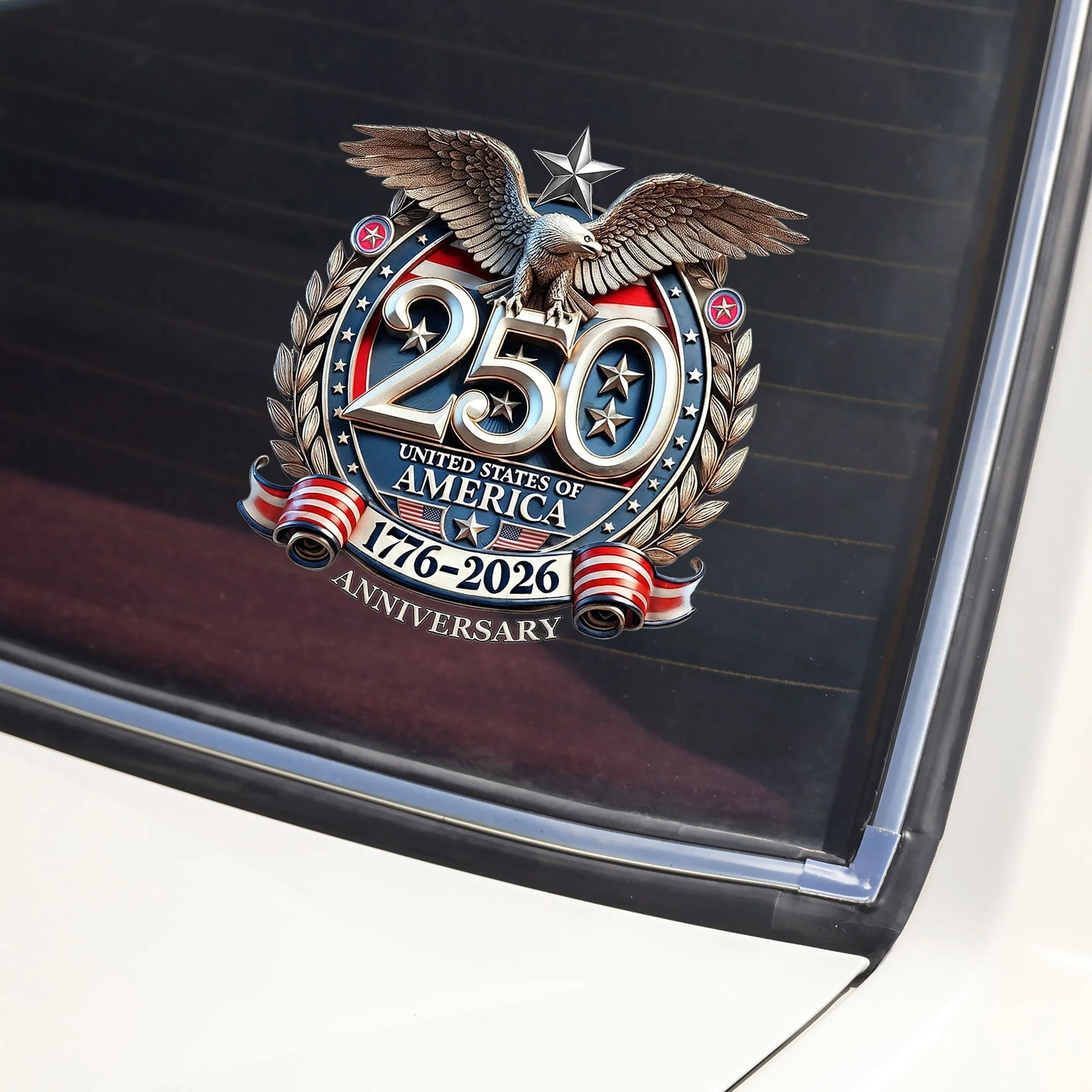 USA Eagles 250th Anniversary Semiquincentennial 1776-2026 Car Window Decal Sticker - Image 6