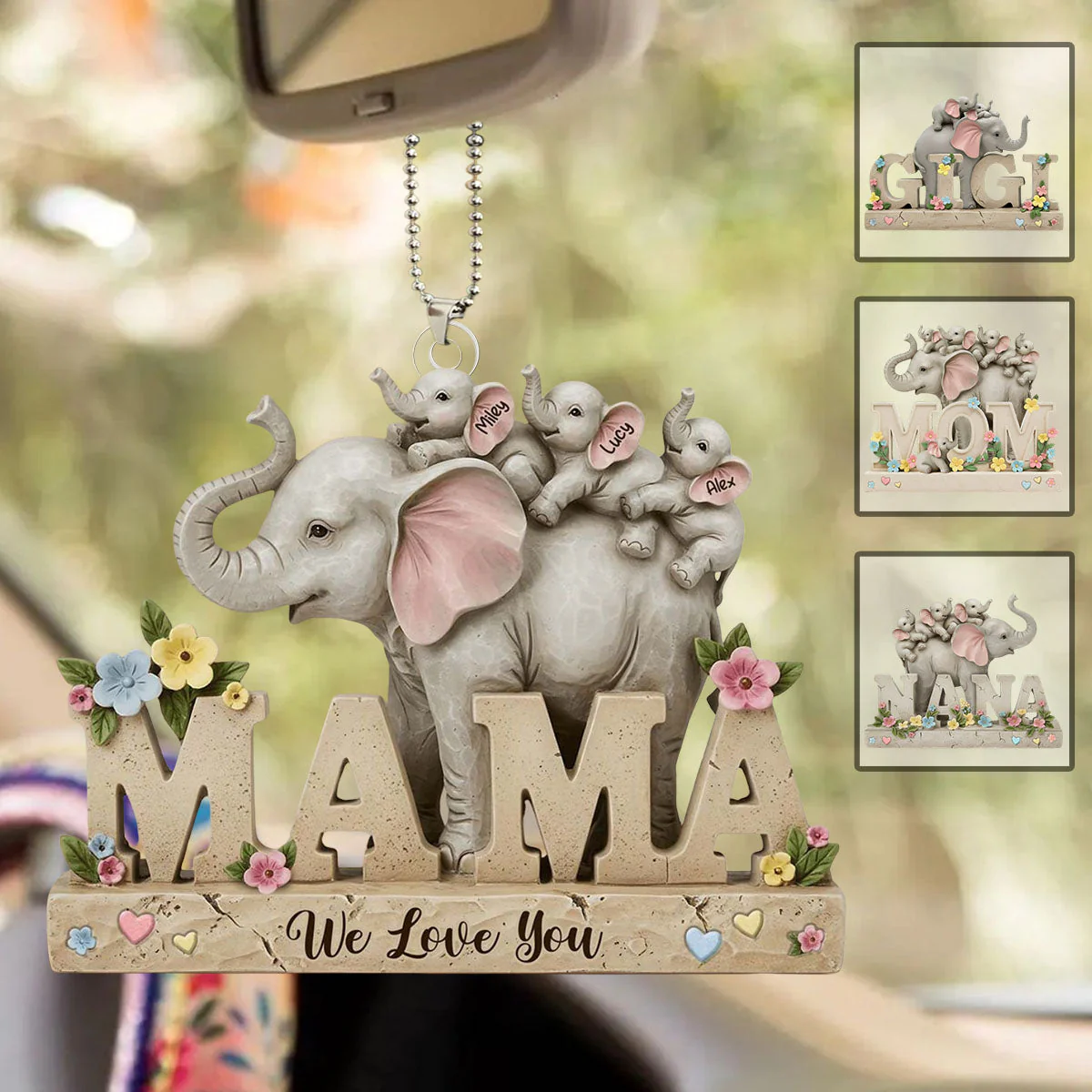 We Love You - Personalized Mother Acrylic Ornament - Image 4