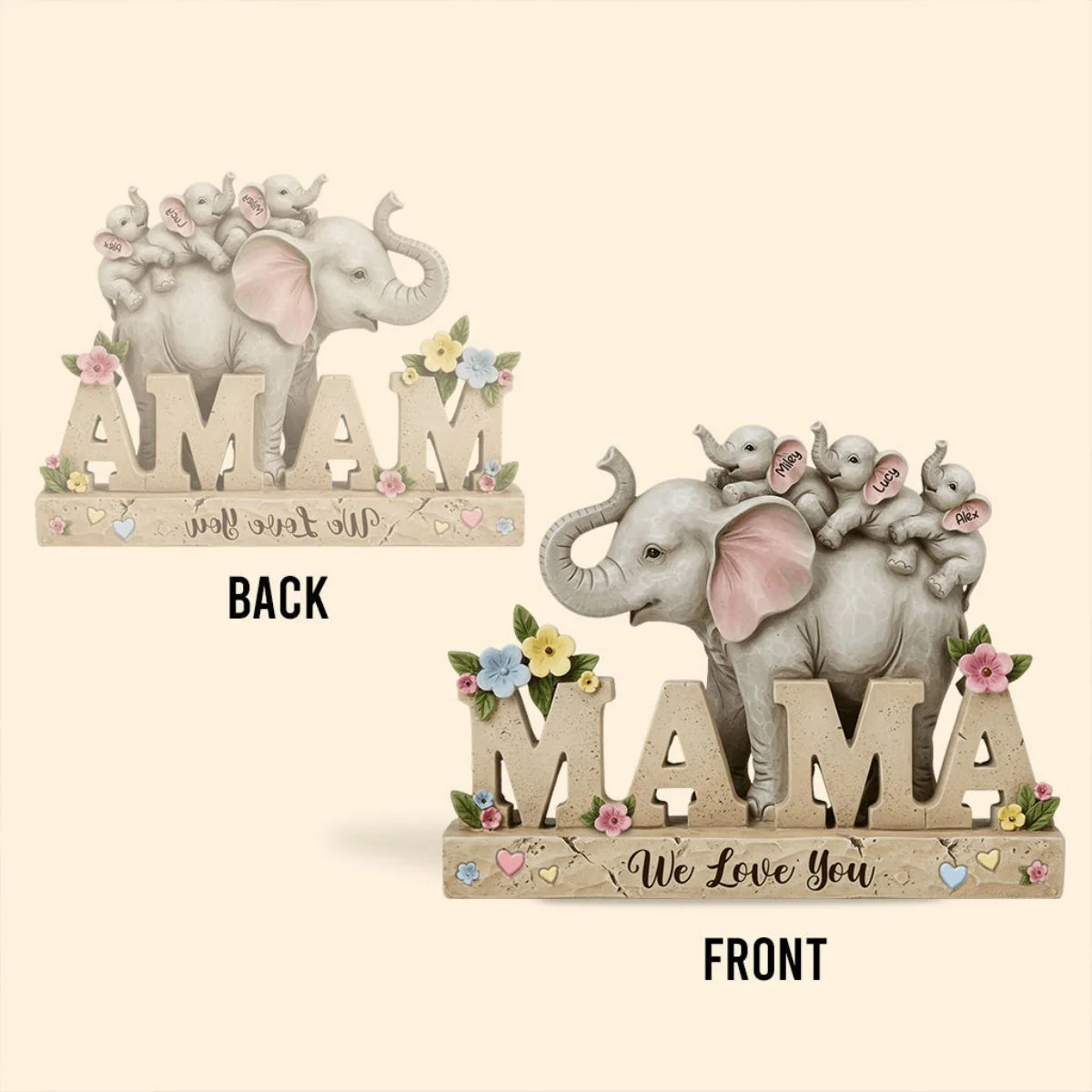 We Love You - Personalized Mother Custom Shaped Acrylic Plaque - Image 3