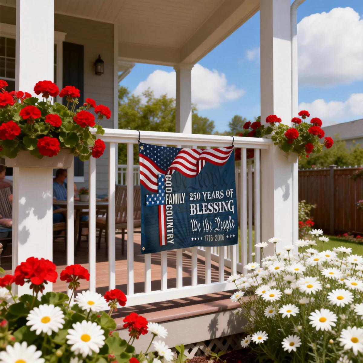 We The People American Flag, 250 Years Blessing 1776 2026 Grommet Flag - Image 7