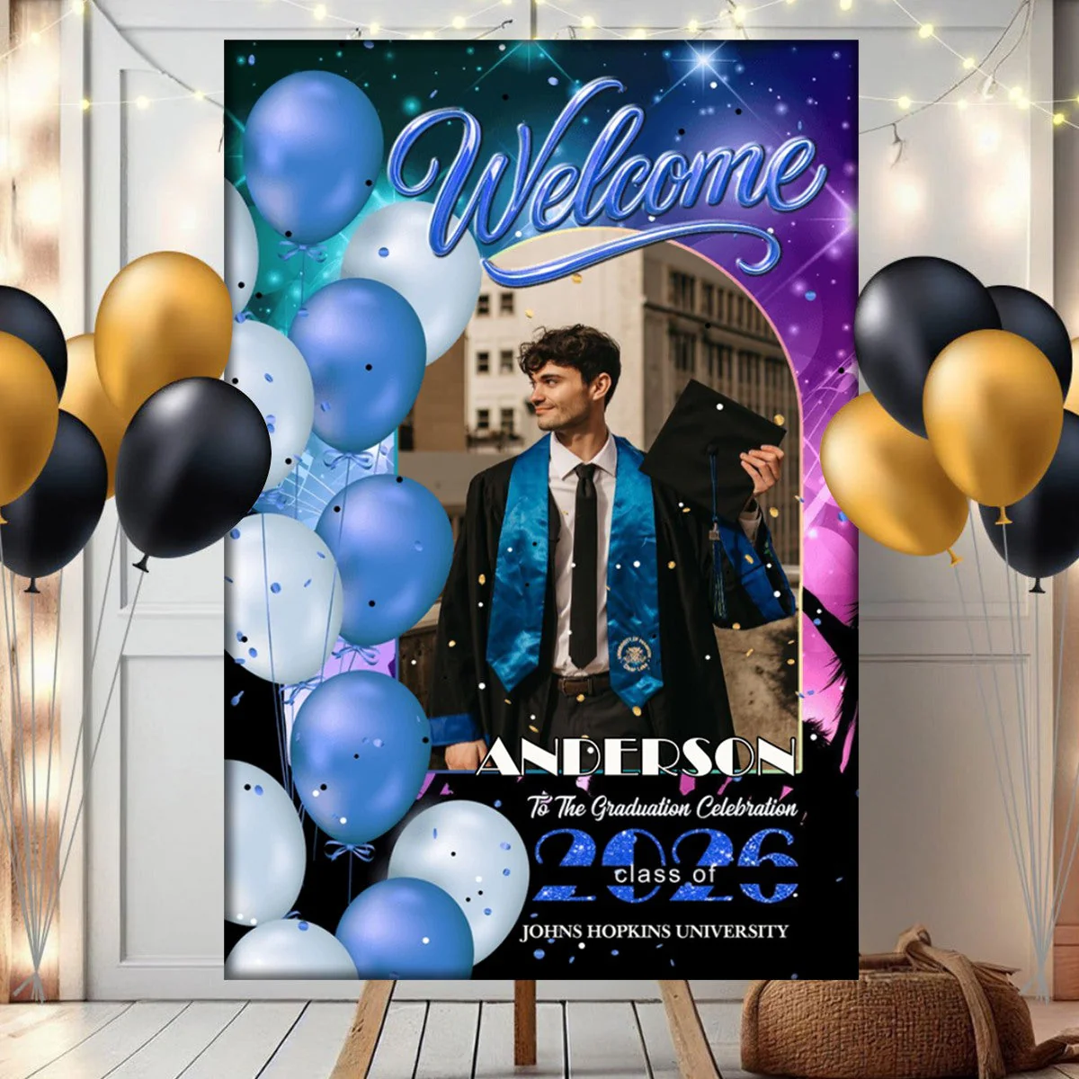 Welcome To Graduation Celebration Custom Party Welcome Sign - Personalized Graduation Decoration - Graduation Sign - Image 3