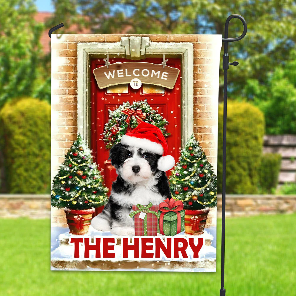 Welcome To Pet Christmas House Personalized Flag Gift For Pet Lovers - Image 4