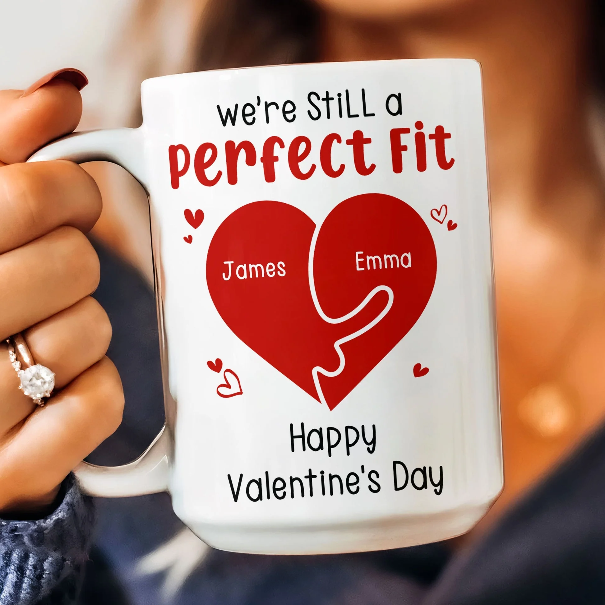 We're Still A Perfect Fit - Funny Naughty Gifts For Couples Personalized Mug - Image 3