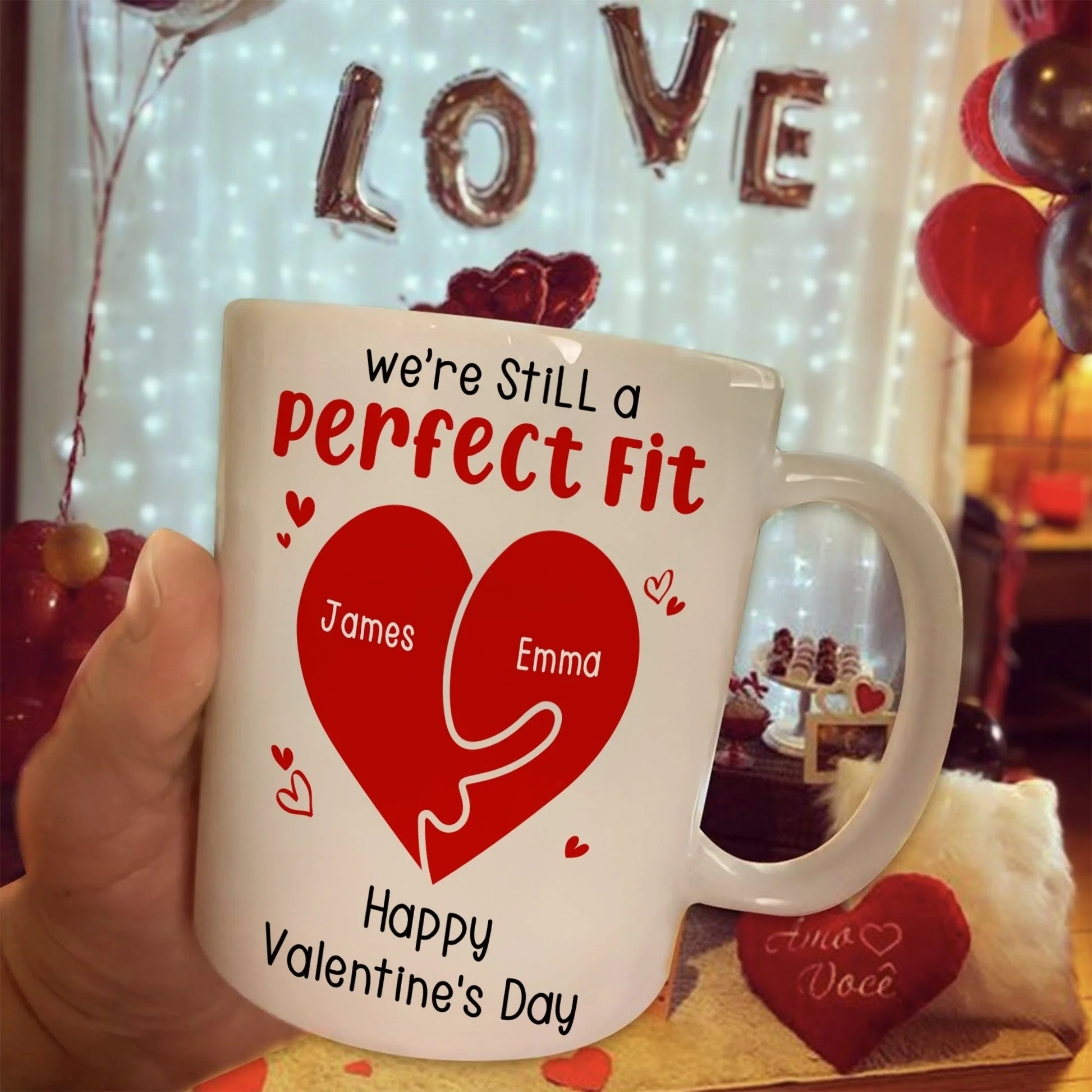 We're Still A Perfect Fit - Funny Naughty Gifts For Couples Personalized Mug - Image 4