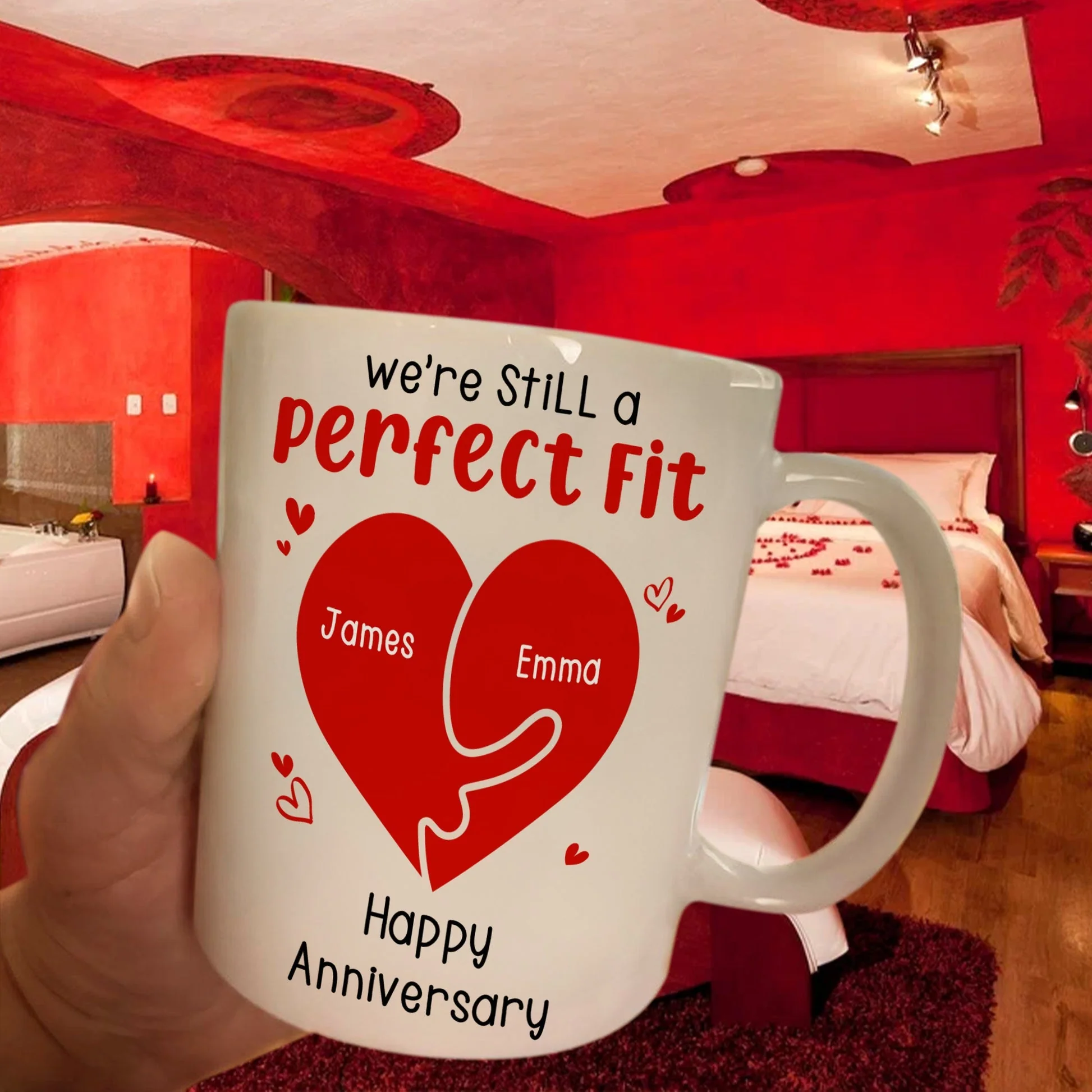 We're Still A Perfect Fit - Funny Naughty Gifts For Couples Personalized Mug - Image 5