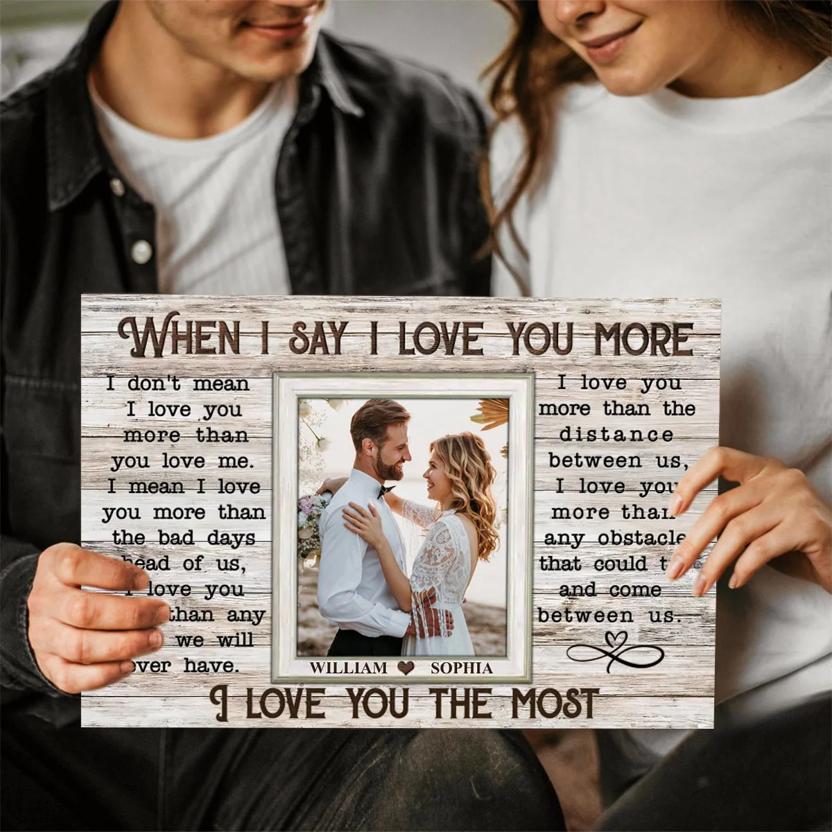 When I Say I Love You More-Personalized Canvas Prints - Image 2