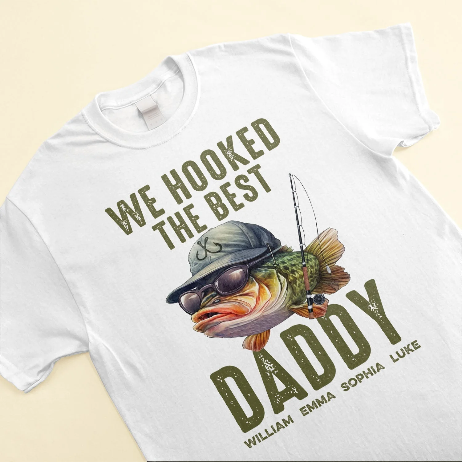 World's Best Dad, Grandpa, Papa - Personalized T-Shirt Father's Day - Image 5