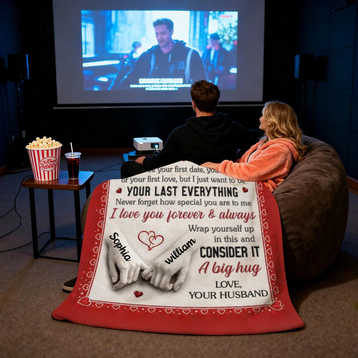 You And Me Feels Right- Personalized Blanket Gifts For Husband And Wife - Image 3
