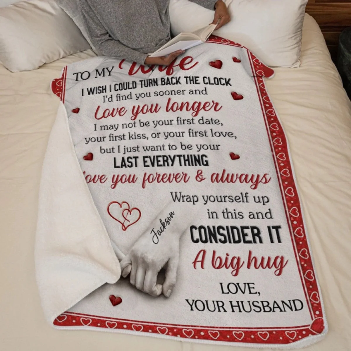 You And Me Feels Right- Personalized Blanket Gifts For Husband And Wife - Image 4