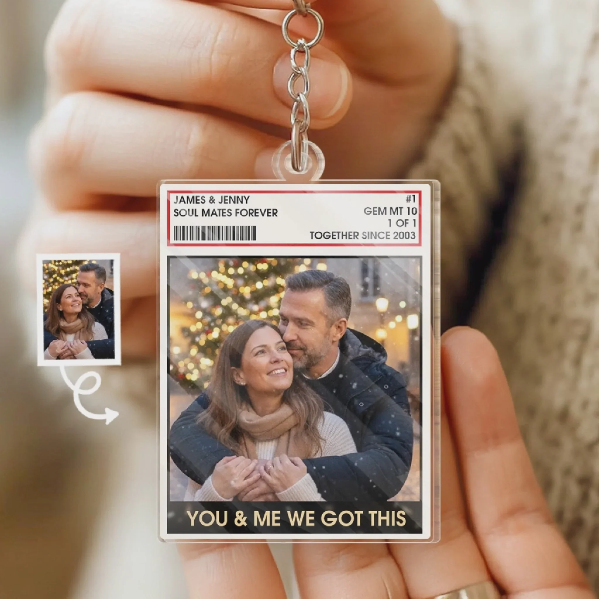 You And Me, We Got This - Personalized Acrylic Keychain Gifts For Husband And Wife - Image 5