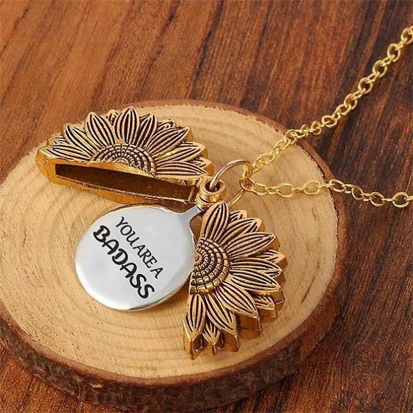 You Are A Badass-Sunflower Necklace - Image 9