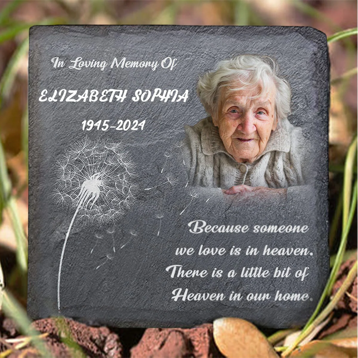 You Are Loved Beyond Words - Personalized Memorial Stone - Image 5