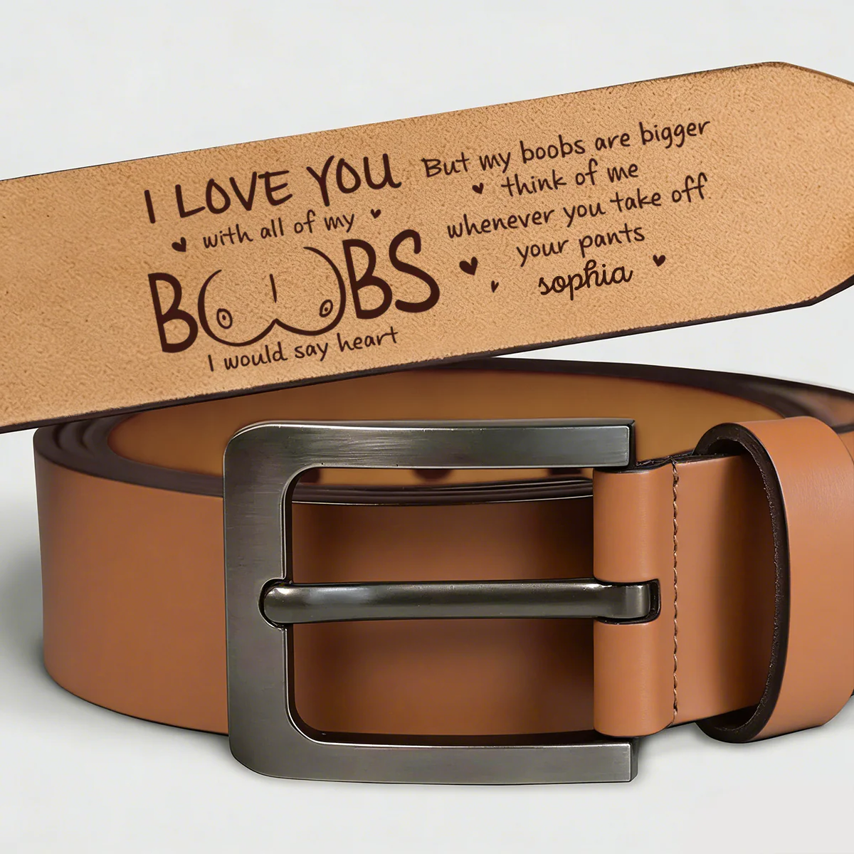 You Are My Everyday Choice-Personalized Engraved Leather Belt - Gifts For Husband And Wife - Image 6