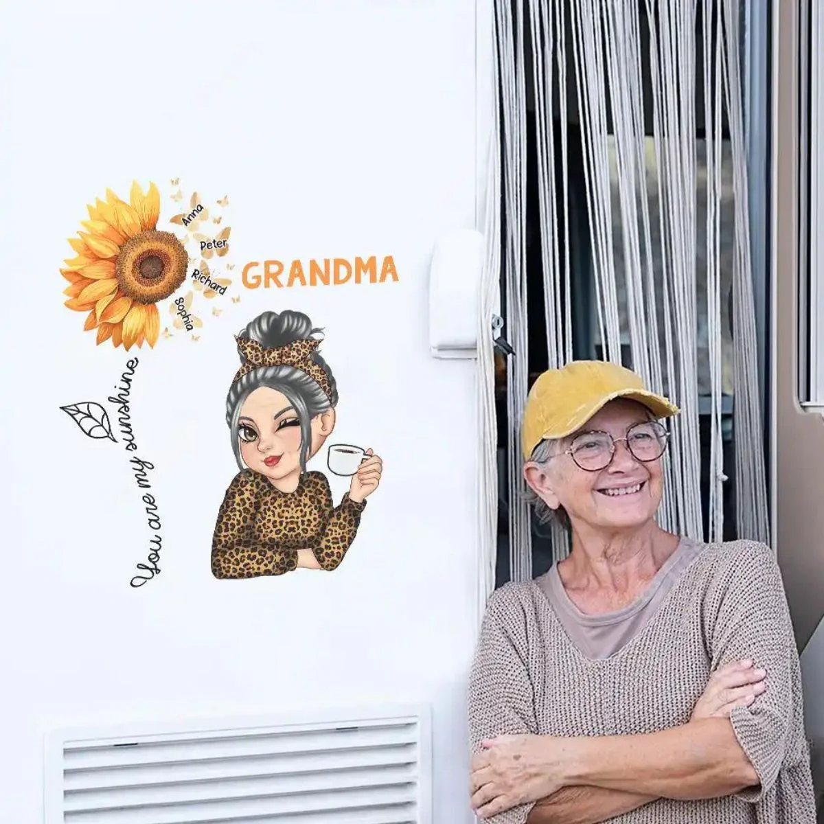 You Are My Sunshine Grandma - Personalized Decal - Image 4