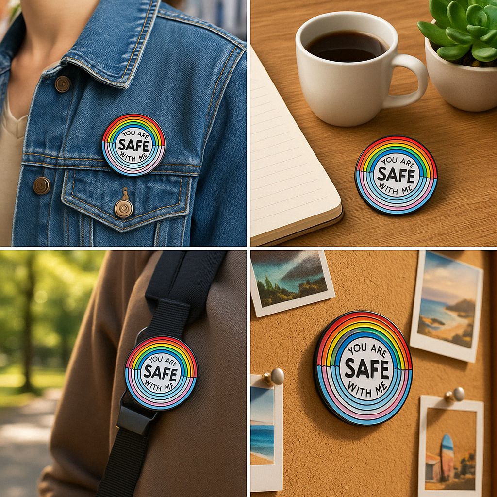 You Are Safe With Me Pin - Image 6