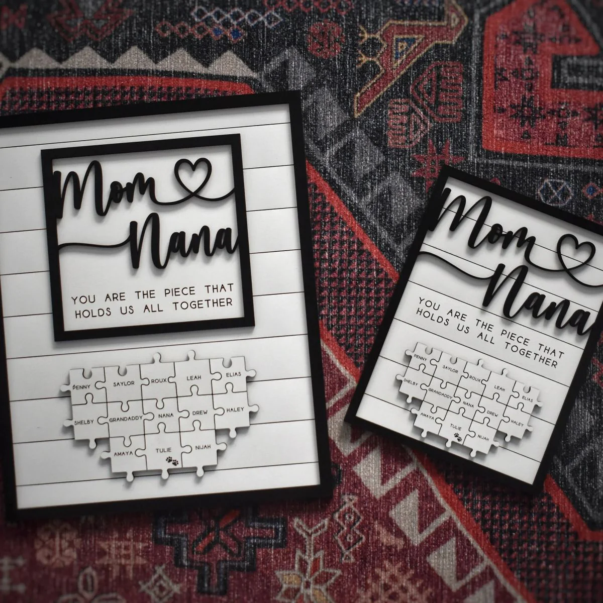 You are the Piece That Holds Us Together-Personalized Puzzle Plaque - Image 4