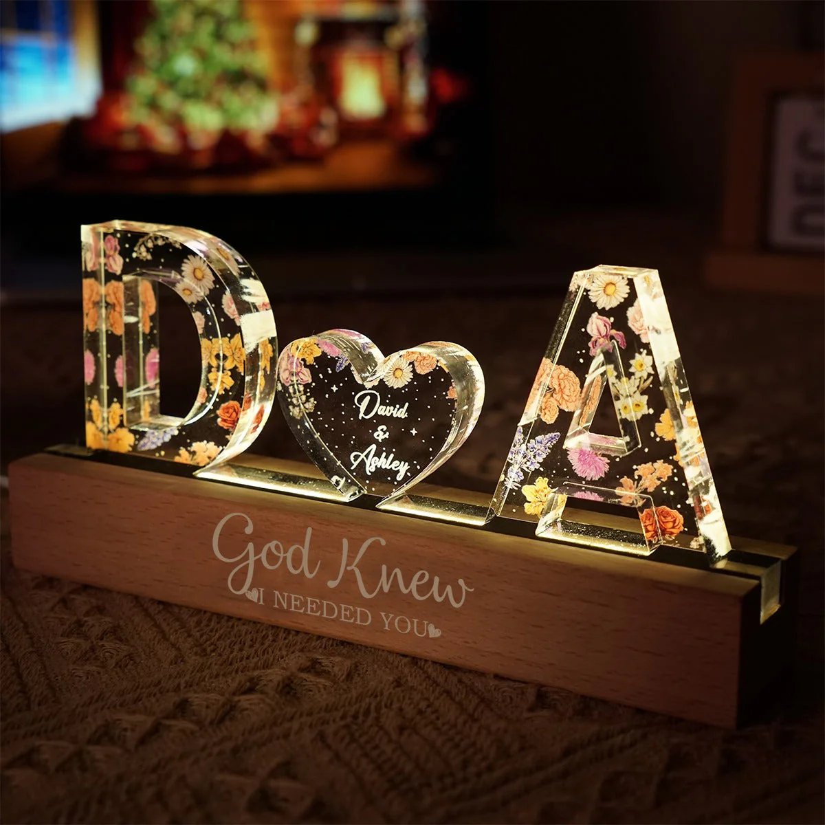 You & Me We Got This Custom Name - Personalized LED Night Light - Image 3