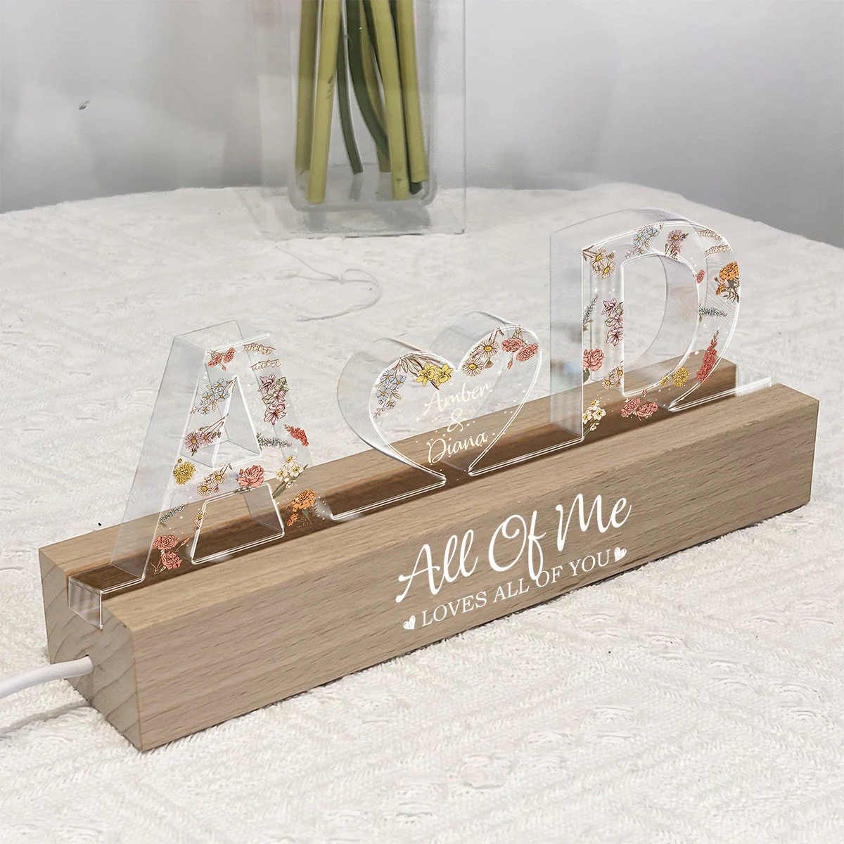 You & Me We Got This Custom Name - Personalized LED Night Light - Image 6