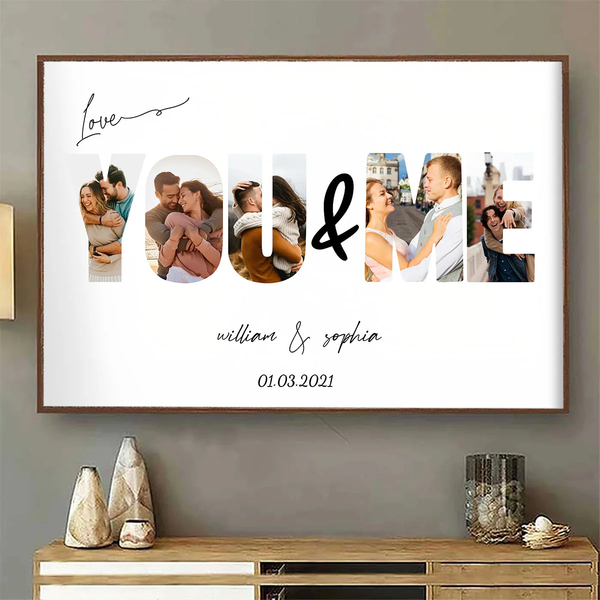 You & Me We Got This - Personalized Custom Photo Canvas/Poster Gift For Couples, Anniversary