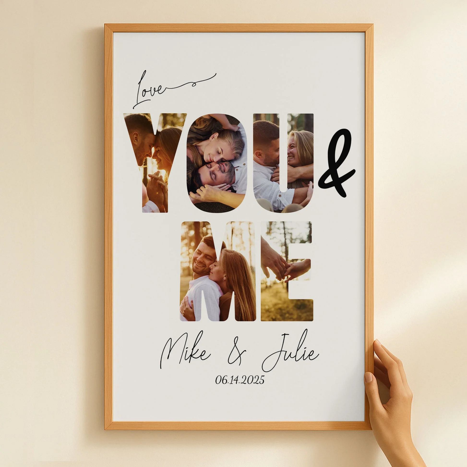 You & Me We Got This - Personalized Custom Photo Canvas/Poster Gift For Couples, Anniversary - Image 2