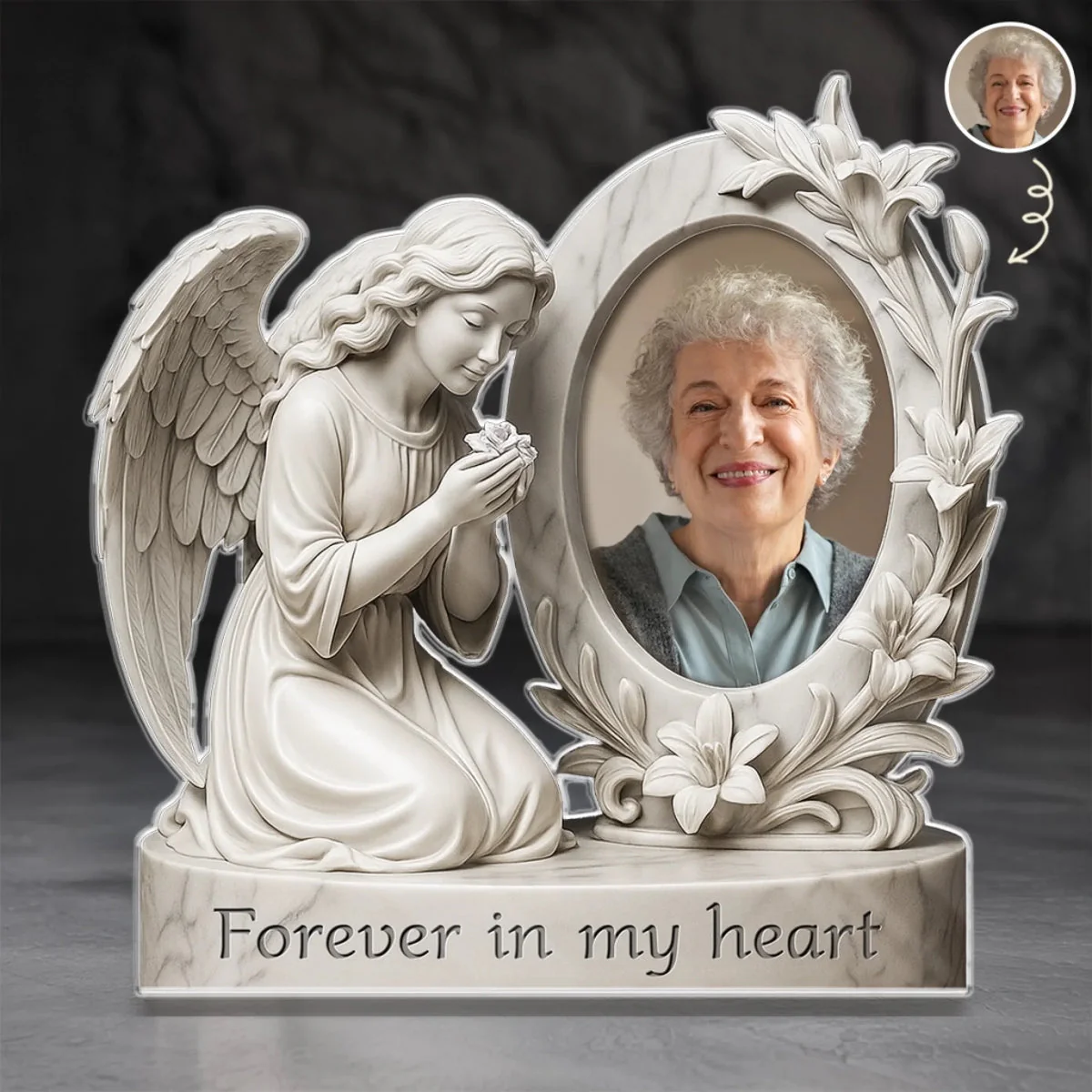 Your Love Is My Forever Light Memorial Personalized Acrylic Plaque - Image 4