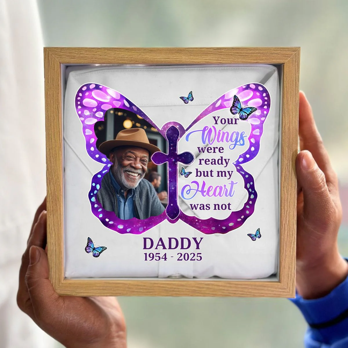 Your Wings Were Ready But My Heart Was Not - Personalized Memory Box - Image 3