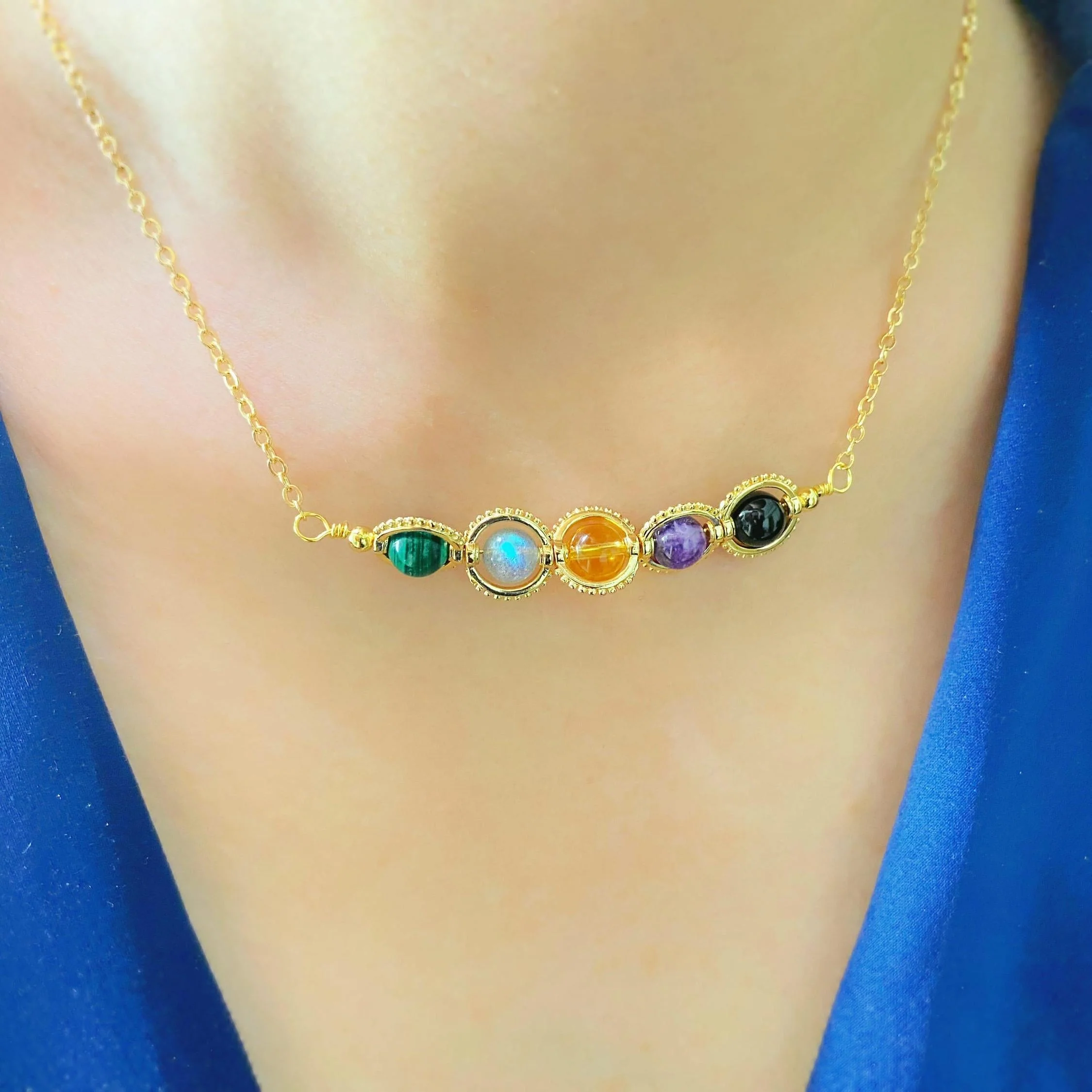 Zodiac Necklace Natural Astrology Jewelry Gift - Image 22